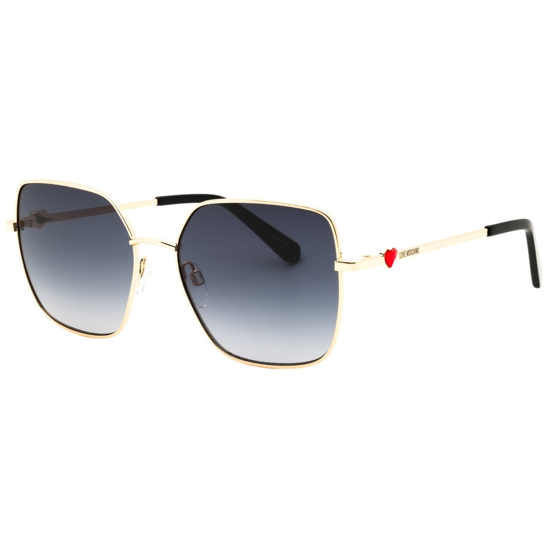 Love Moschino Rose Gold Small Heart Detail Sunglasses One Size