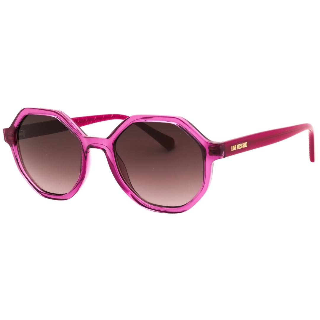 Moschino Love Mol076/S 0Mu1 Ha Fuchsia/Brown Sf Sunglasses Female 52X20X140 One Size