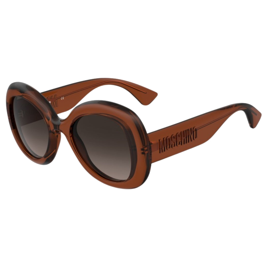 Moschino Brown SF Lens Brown Rounded Sunglasses