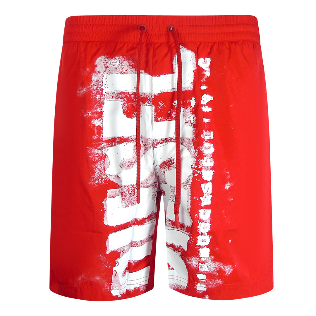 Diesel BMBX-POWEL-47.5 CALZONCINI 42A Red Beach Shorts Mens S