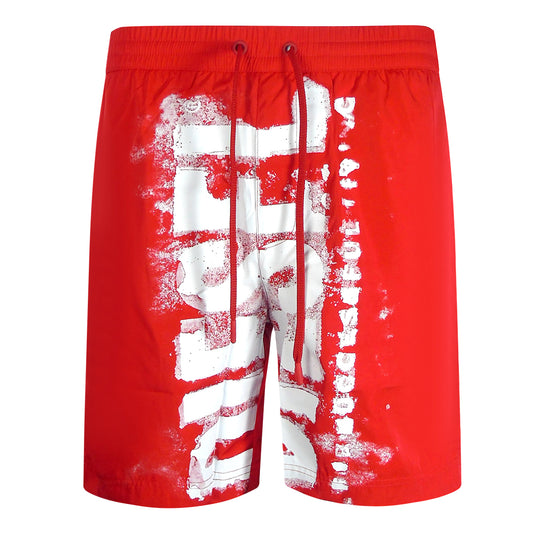 Diesel BMBX-POWEL-47.5 CALZONCINI 42A Red Beach Shorts Mens S