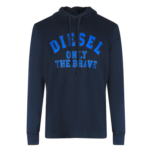 Diesel T-JUST-LS-HOOD-OUT MAGLIETTA RPATI 81E Navy Blue T-Shirt M XS