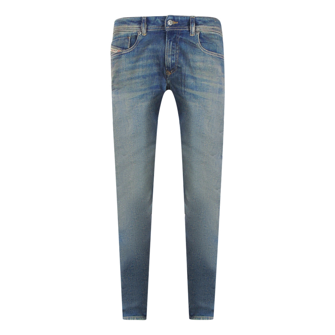 Diesel 1979 SLEENKER L.32 PANTALONI 09H69 Blue Jeans Mens W29 / 32L