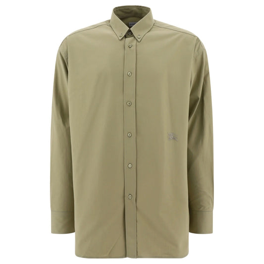 BURBERRY 8082303 Burberry Cotton Oxford Shirt HUNTER (green) CASUAL SHIRT MALE S
