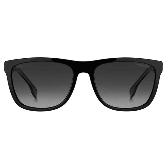 Hugo Boss Grey PZ Lensed Matte Black Framed Sunglasses