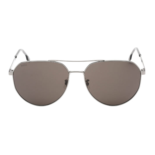 Hugo Boss Ruthenium Frame Grey Lens Sunglasses One Size