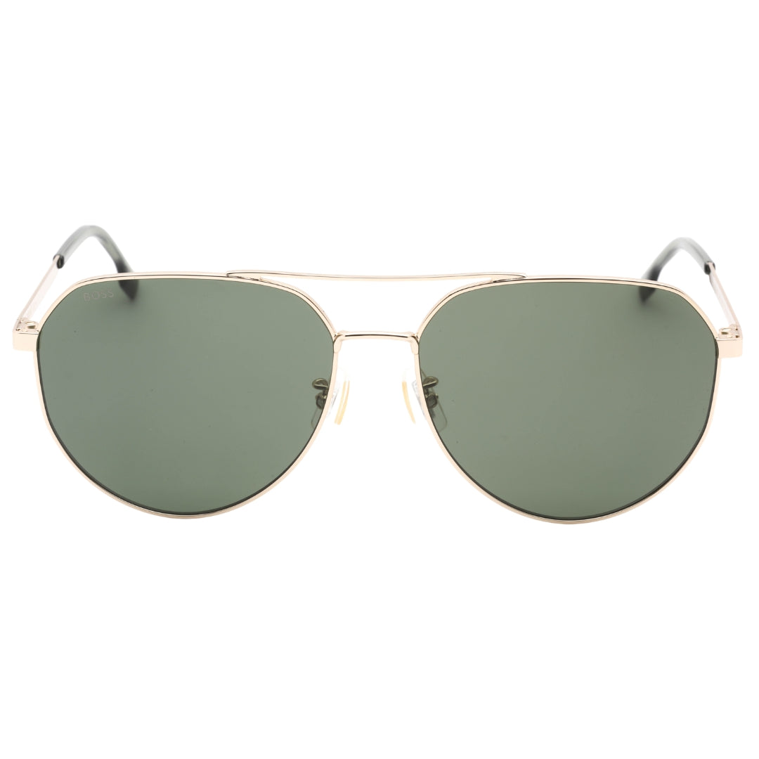 Hugo Boss Green Lens Gold Sunglasses One Size