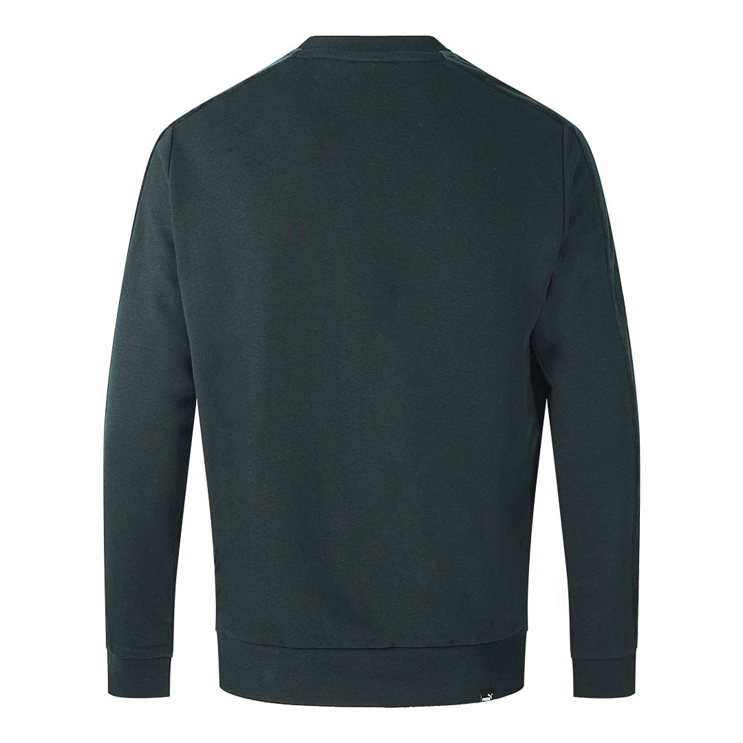 Puma Velvet Taped Logo Black Sweatshirt