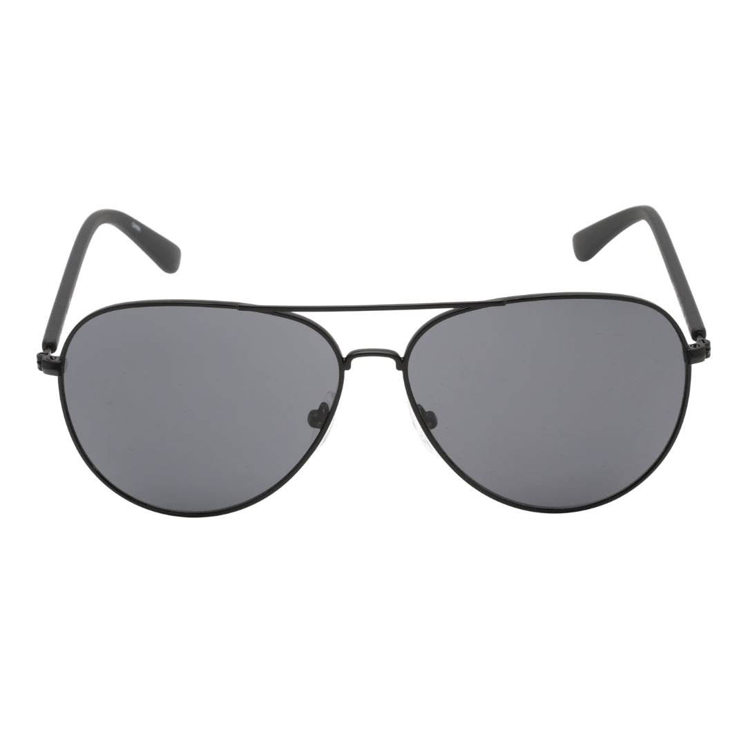 Calvin Klein Grey Lensed Matte Black Sunglasses One Size