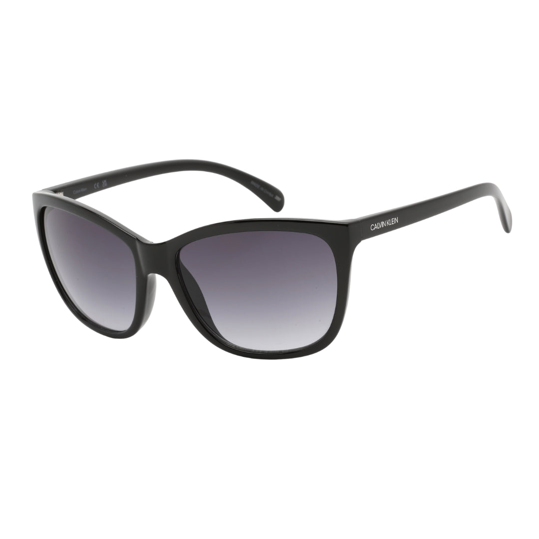 Calvin Klein Dark Grey Gradient Lens Black Sunglasses One Size