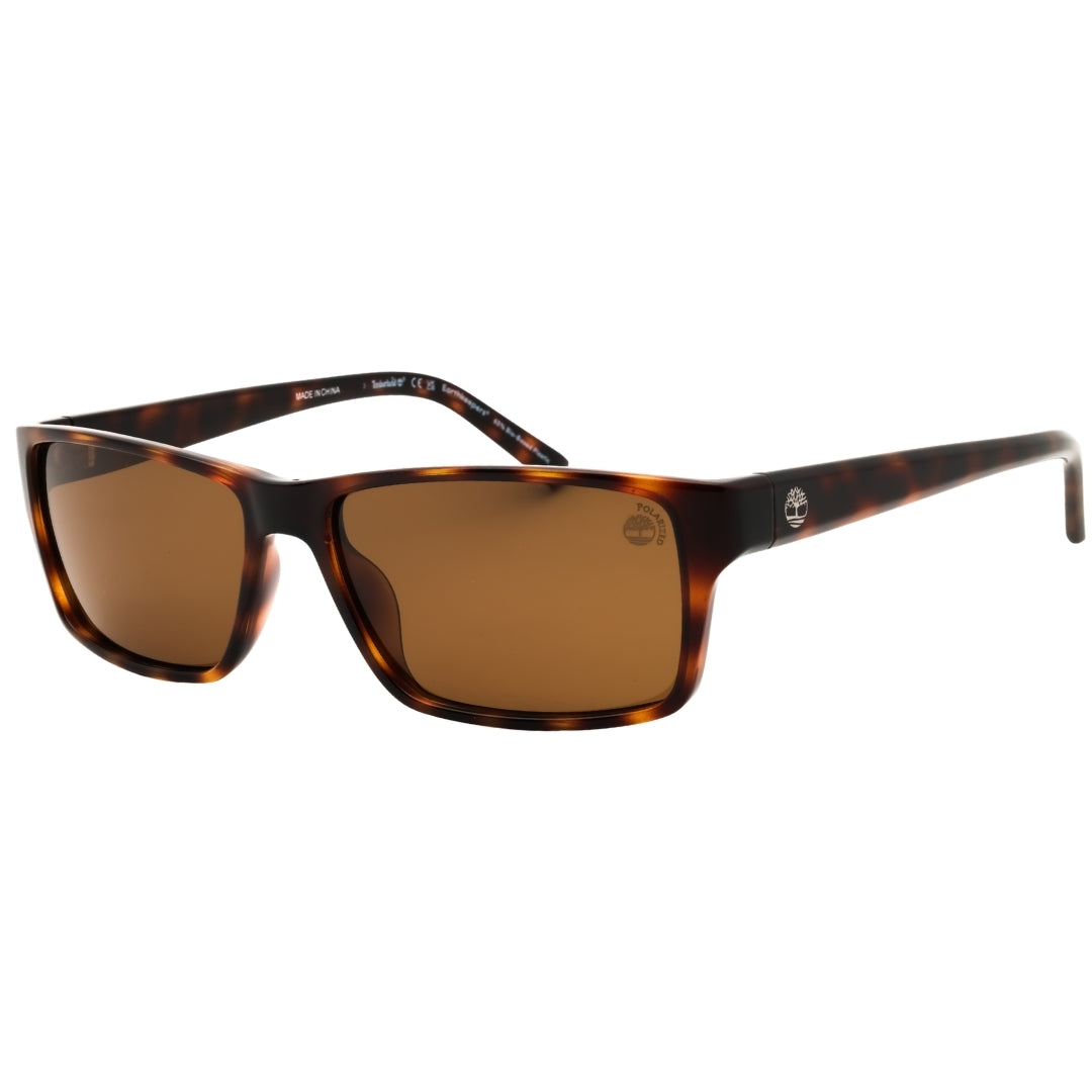 Timberland Tb9297 52H Dark Havana / Brown Polarized Sunglasses Male 58X15X140 One Size