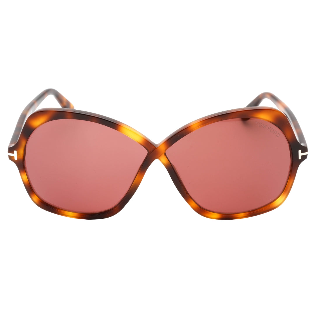 Tom Ford Ft1013 52Y Dark Havana / Violet Sunglasses One Size