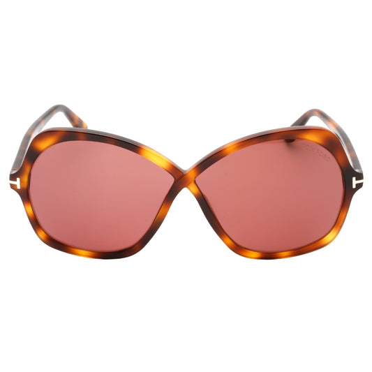 Tom Ford Ft1013 52Y Dark Havana / Violet Sunglasses One Size