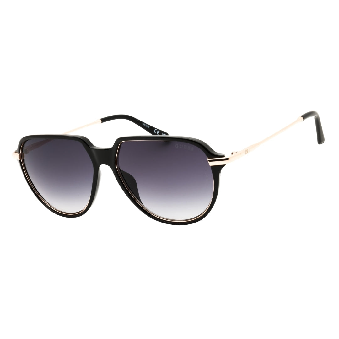 Guess GU00067 01B shiny black  / gradient smoke Sunglasses Women One Size