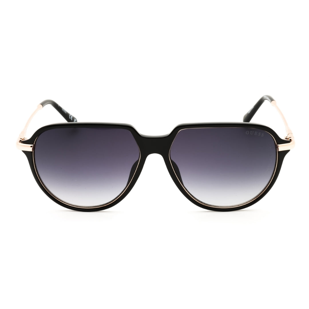Guess GU00067 01B shiny black  / gradient smoke Sunglasses Women One Size