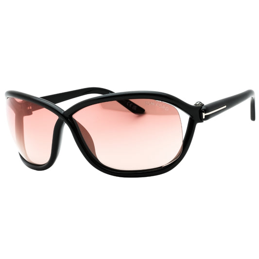 Tom Ford Mirror Velvet Lens Shiny Black Sunglasses One Size