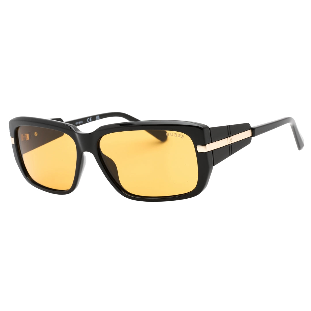 Guess GU00090 01E Shiny Black / Brown Sunglasses One Size