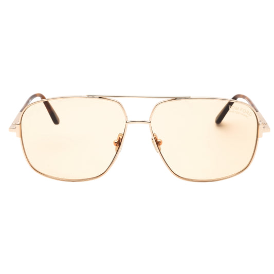 Tom Ford FT1096 Tex 28E shiny rose gold / brown Sunglasses Male 62X13X140 One Size