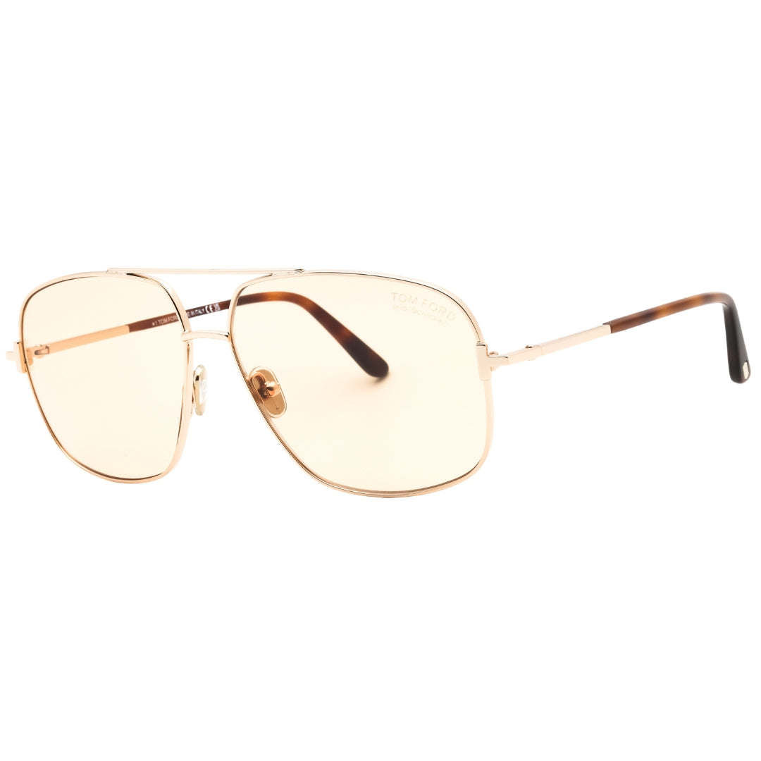Tom Ford FT1096 Tex 28E shiny rose gold / brown Sunglasses Male 62X13X140 One Size