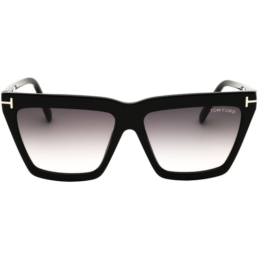 Tom Ford Shiny Black Sunglasses One Size