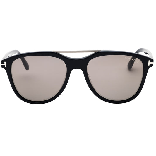 Tom Ford FT1098 90C shiny blue / smoke mirror Sunglasses  54X17X145 One Size
