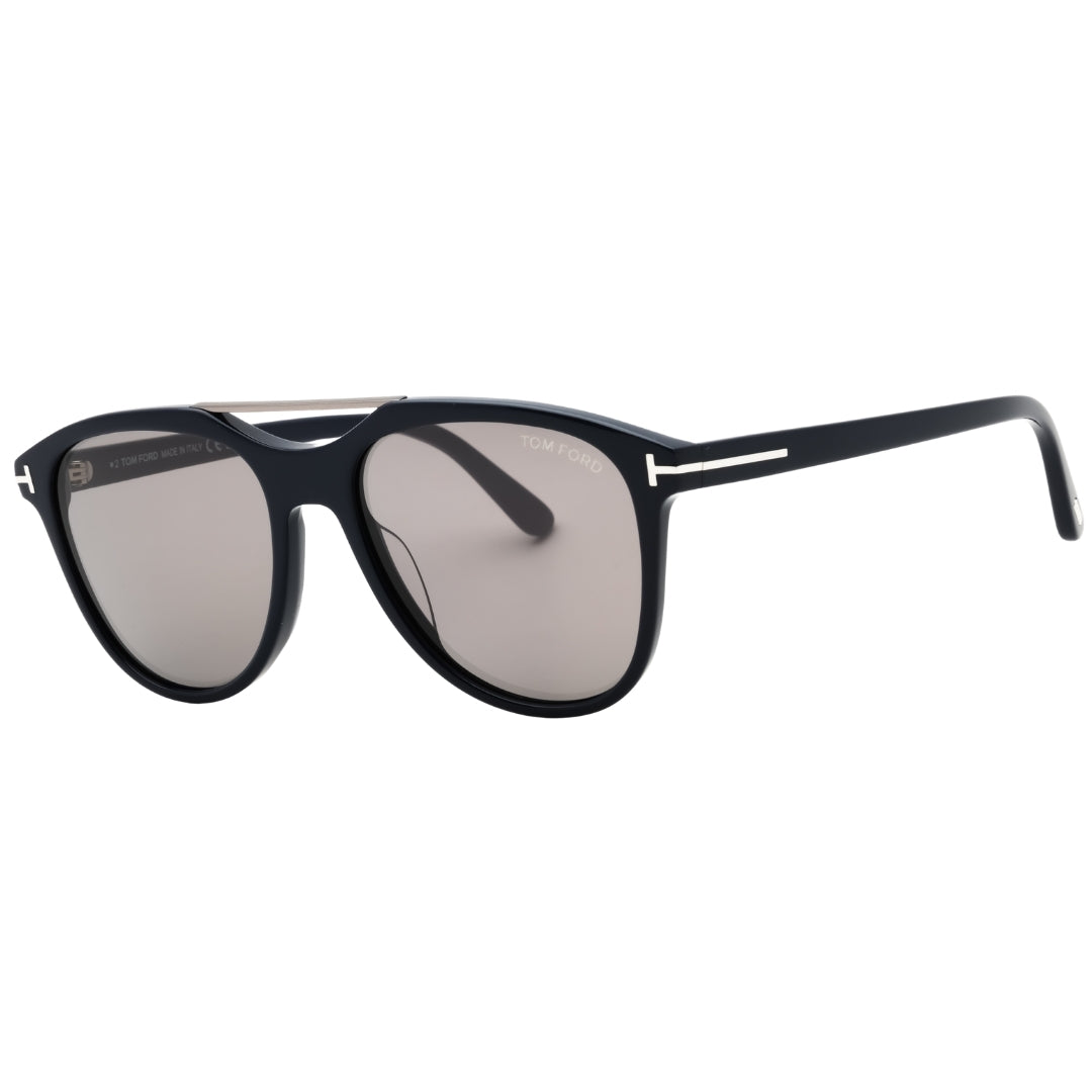 Tom Ford FT1098 90C shiny blue / smoke mirror Sunglasses  54X17X145 One Size