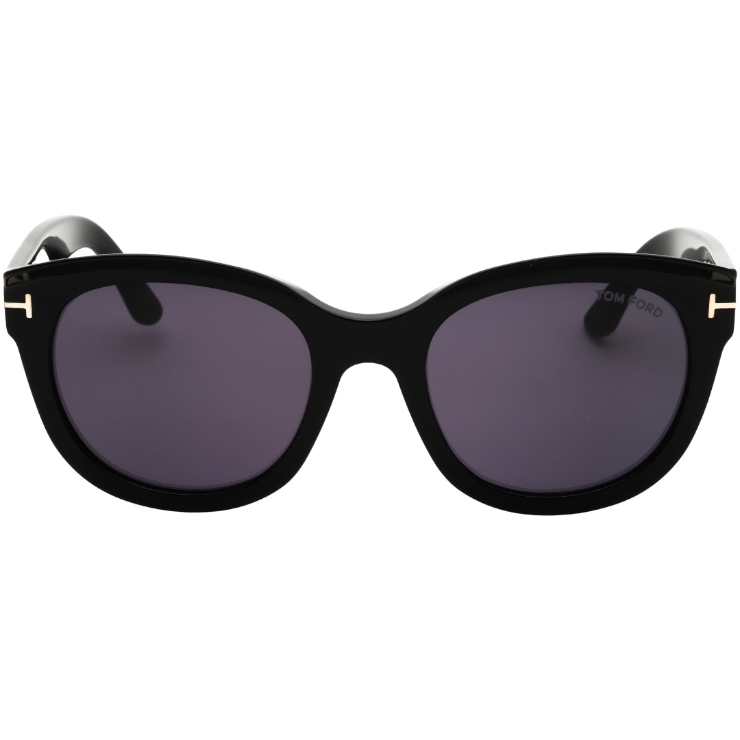 Tom Ford Ft1114 01A Shiny Black  / Smoke Sunglasses Female 54X21X140 One Size