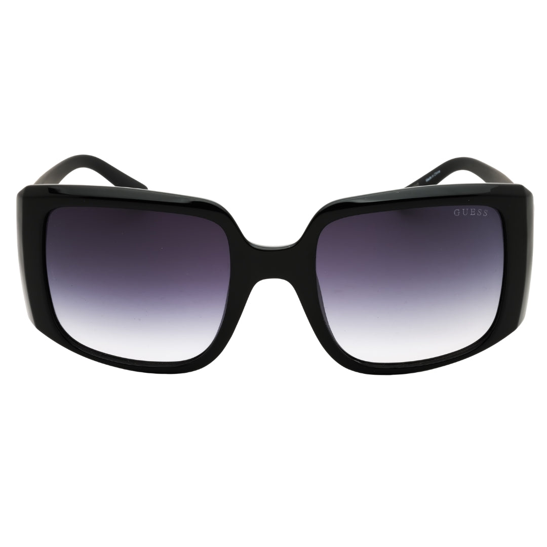 Guess GU00097 01B Shiny Black / Clear Sunglasses Female 53X21X135 One Size