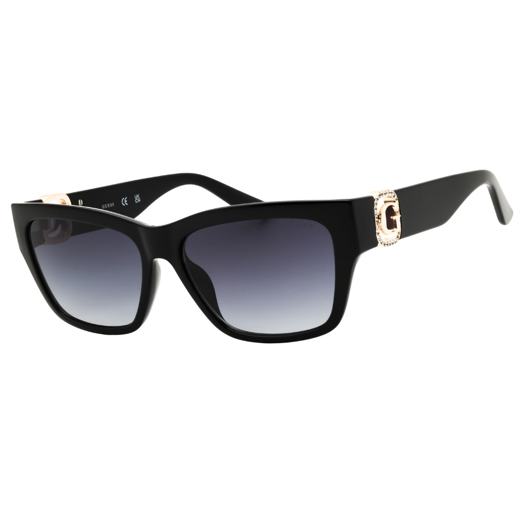 Guess GU00105 01B shiny black  / gradient smoke Sunglasses Female 56X15X140 One Size