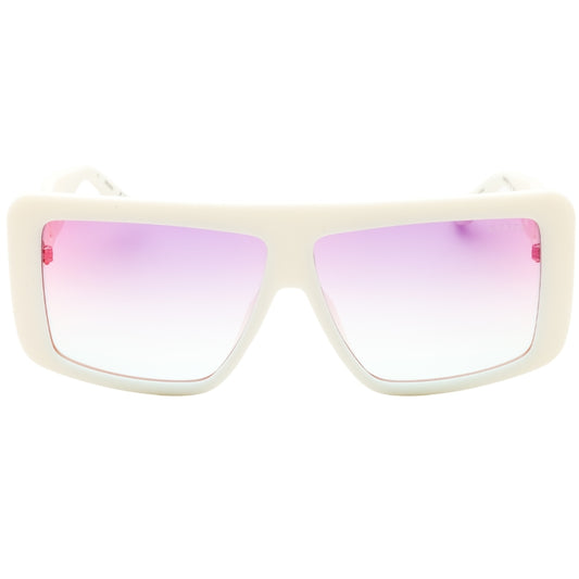 Guess Gu00109 21Z White / Gradient Or Mirror Violet Sunglasses Female 60X10X130 One Size
