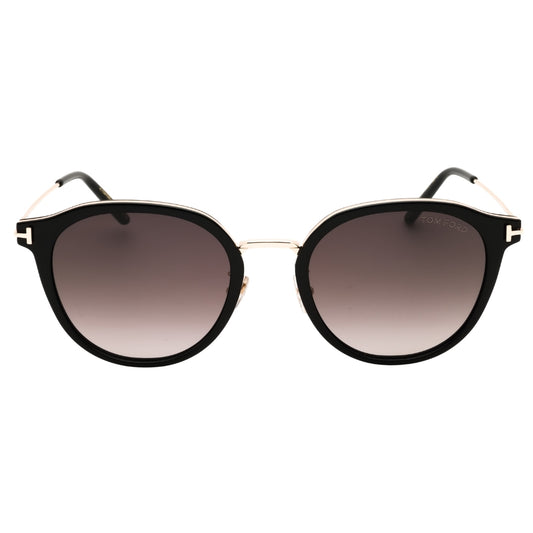 Tom Ford FT1143-K 01F shiny black  / gradient brown Sunglasses  54X21X145 One Size