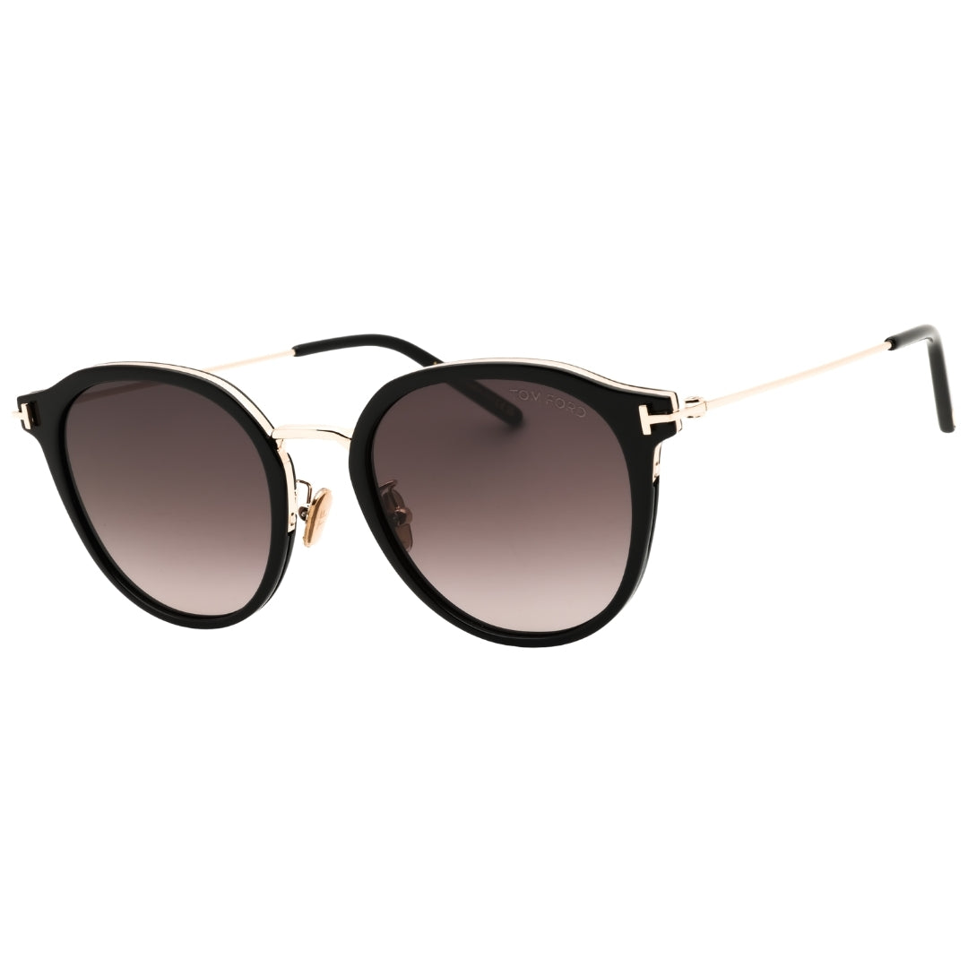 Tom Ford FT1143-K 01F shiny black  / gradient brown Sunglasses  54X21X145 One Size