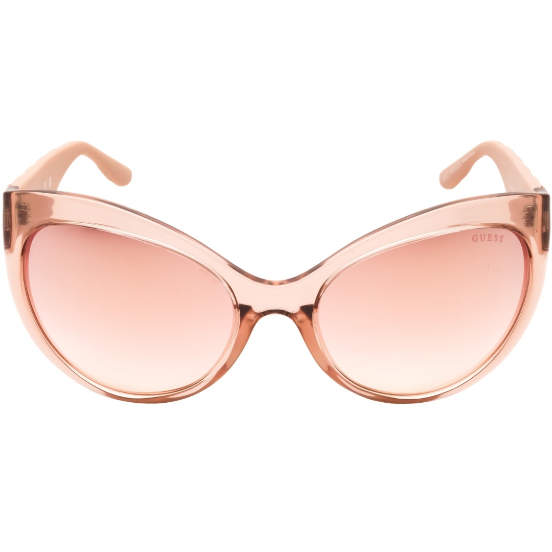 Guess Gu00130 57U Shiny Beige / Bordeaux Mirror Sunglasses Female 61X20X125 One Size