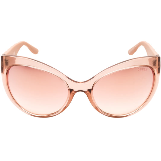 Guess Gu00130 57U Shiny Beige / Bordeaux Mirror Sunglasses Female 61X20X125 One Size