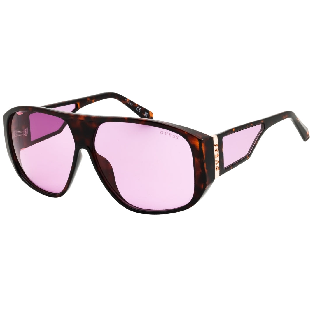 Guess Gu00135 52Y Dark Havana / Violet Sunglasses Female 61X11X140 One Size
