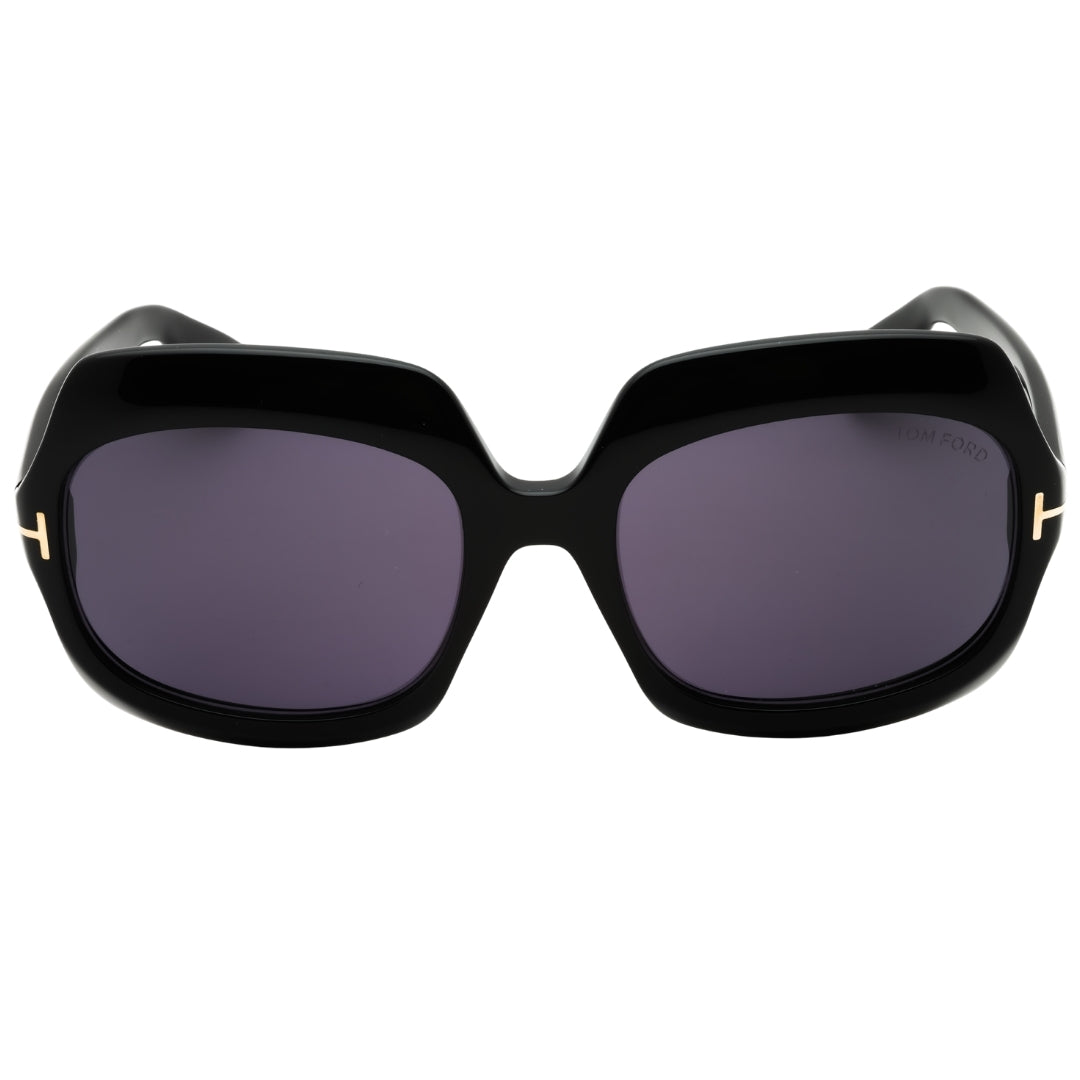 Tom Ford Ft1155 01A Shiny Black  / Smoke Sunglasses Female 60X20X135 One Size