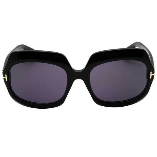 Tom Ford Ft1155 01A Shiny Black  / Smoke Sunglasses Female 60X20X135 One Size