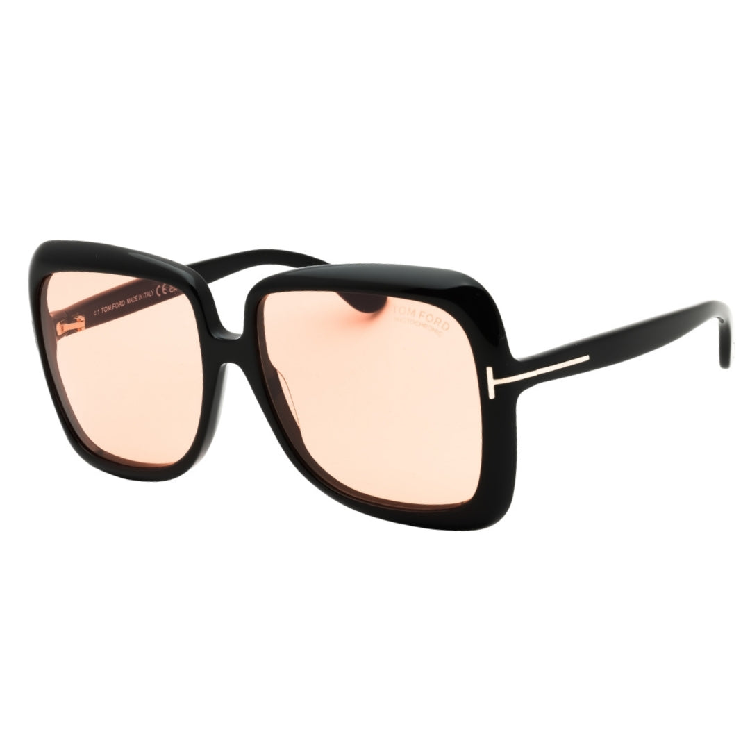 Tom Ford FT1156 Lorelai 01E shiny black  / brown Sunglasses Female 59X16X135 One Size