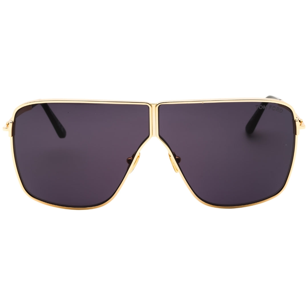 Tom Ford FT1159 30A shiny deep gold / smoke Sunglasses  68X3X135 One Size