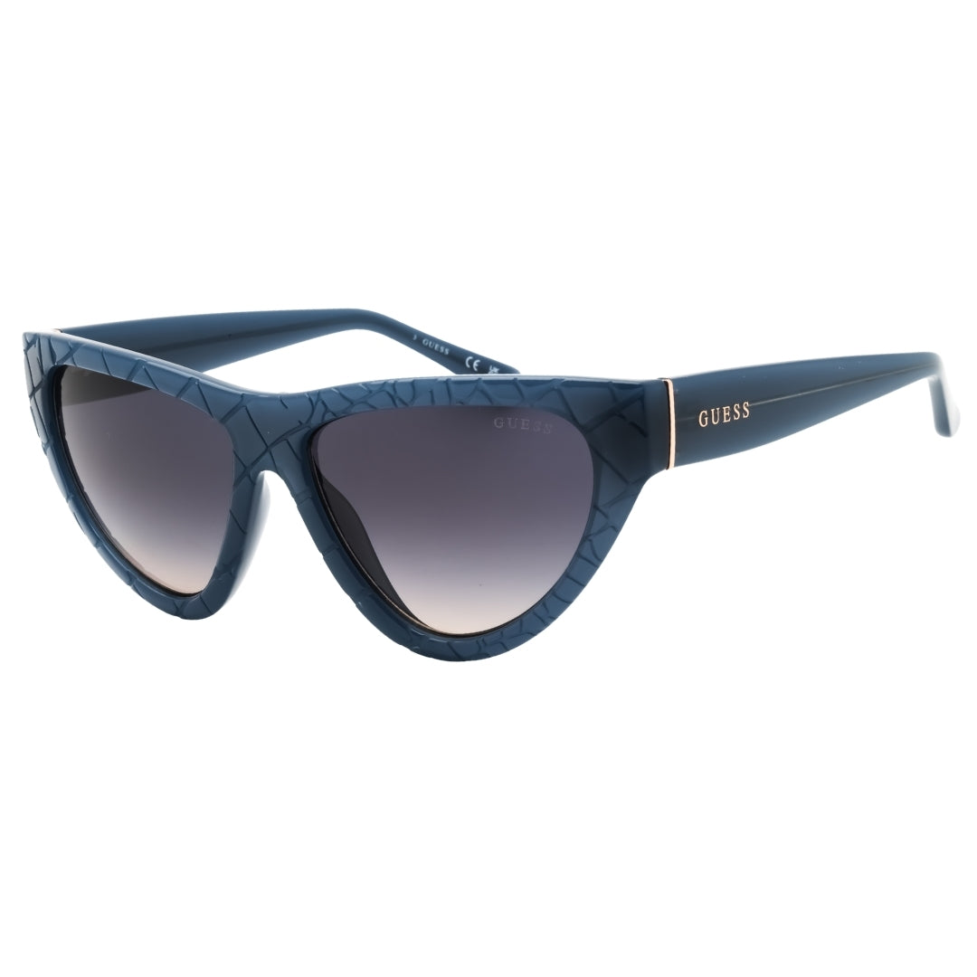 Guess Gu00151 84B Shiny Light Blue / Gradient Smoke Sunglasses Female  57X15X135 One Size