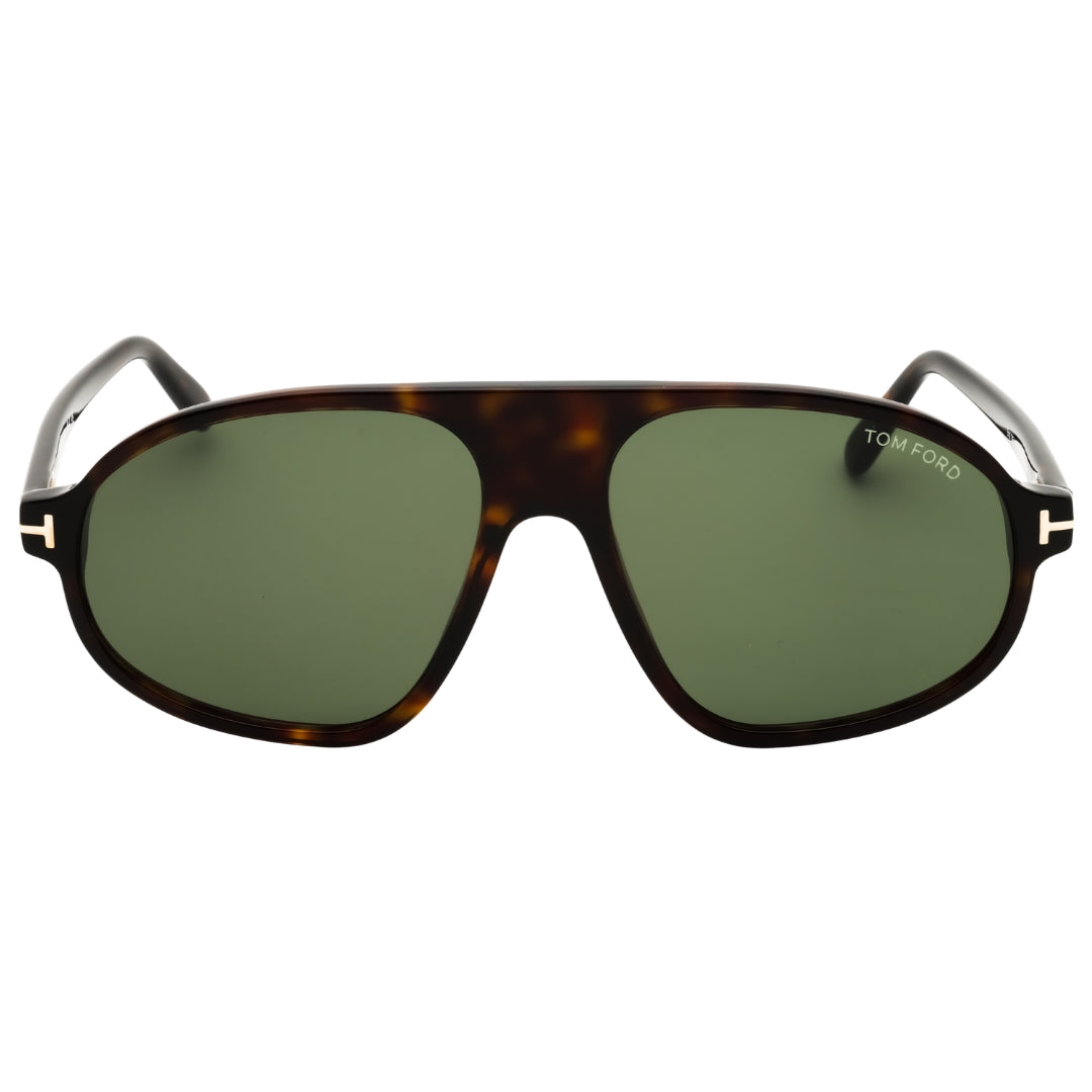 Tom Ford FT1178 52N dark havana / green Sunglasses 58X16X145 One Size