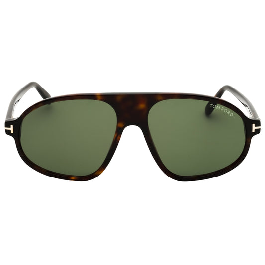 Tom Ford FT1178 52N dark havana / green Sunglasses 58X16X145 One Size