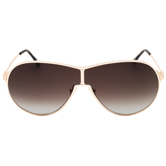 Tom Ford FT1174 Gaia 28K shiny rose gold / gradient roviex Sunglasses Female 71X2X140 One Size