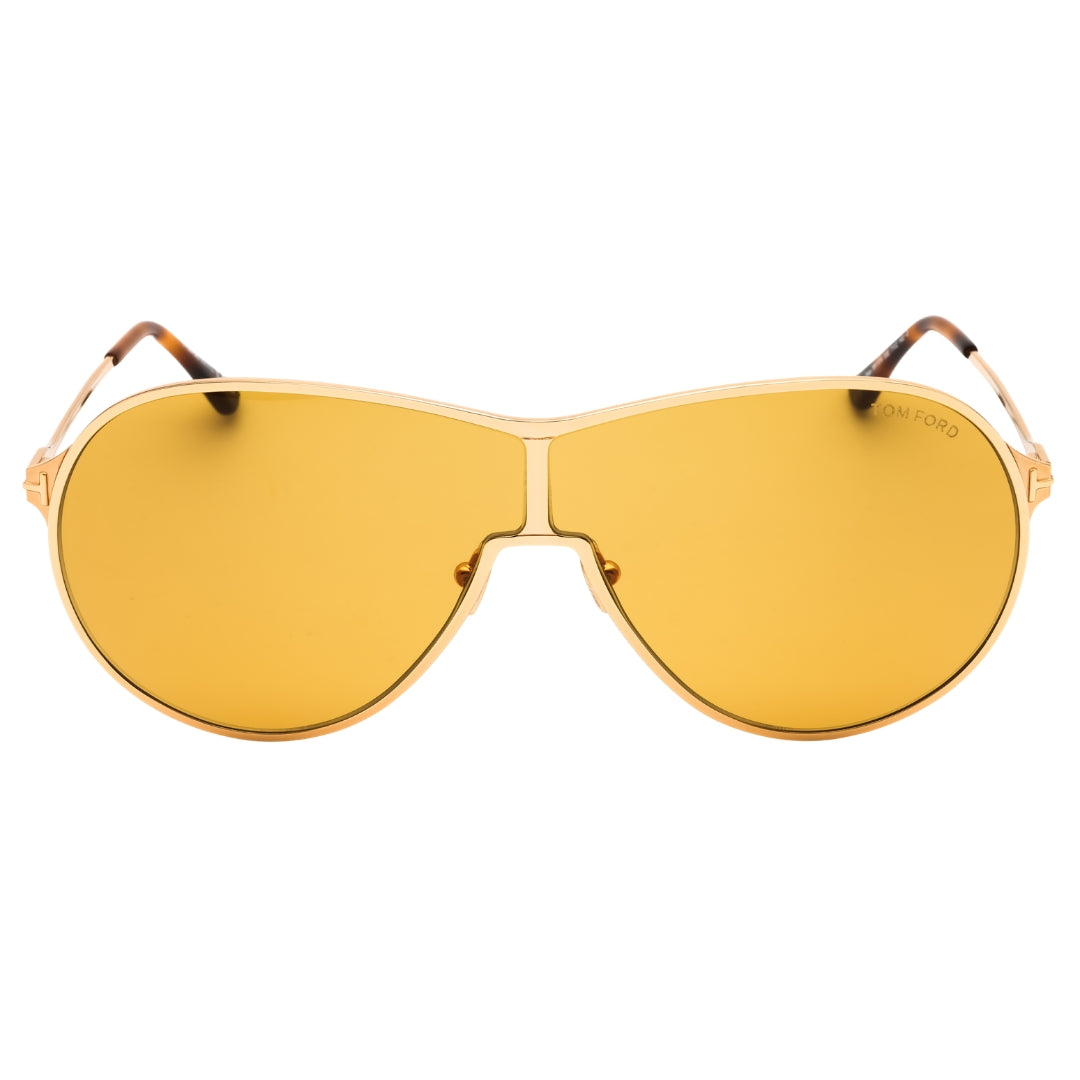Tom Ford FT1174 Gaia 30E shiny deep gold / brown Sunglasses Female 71X2X140 One Size