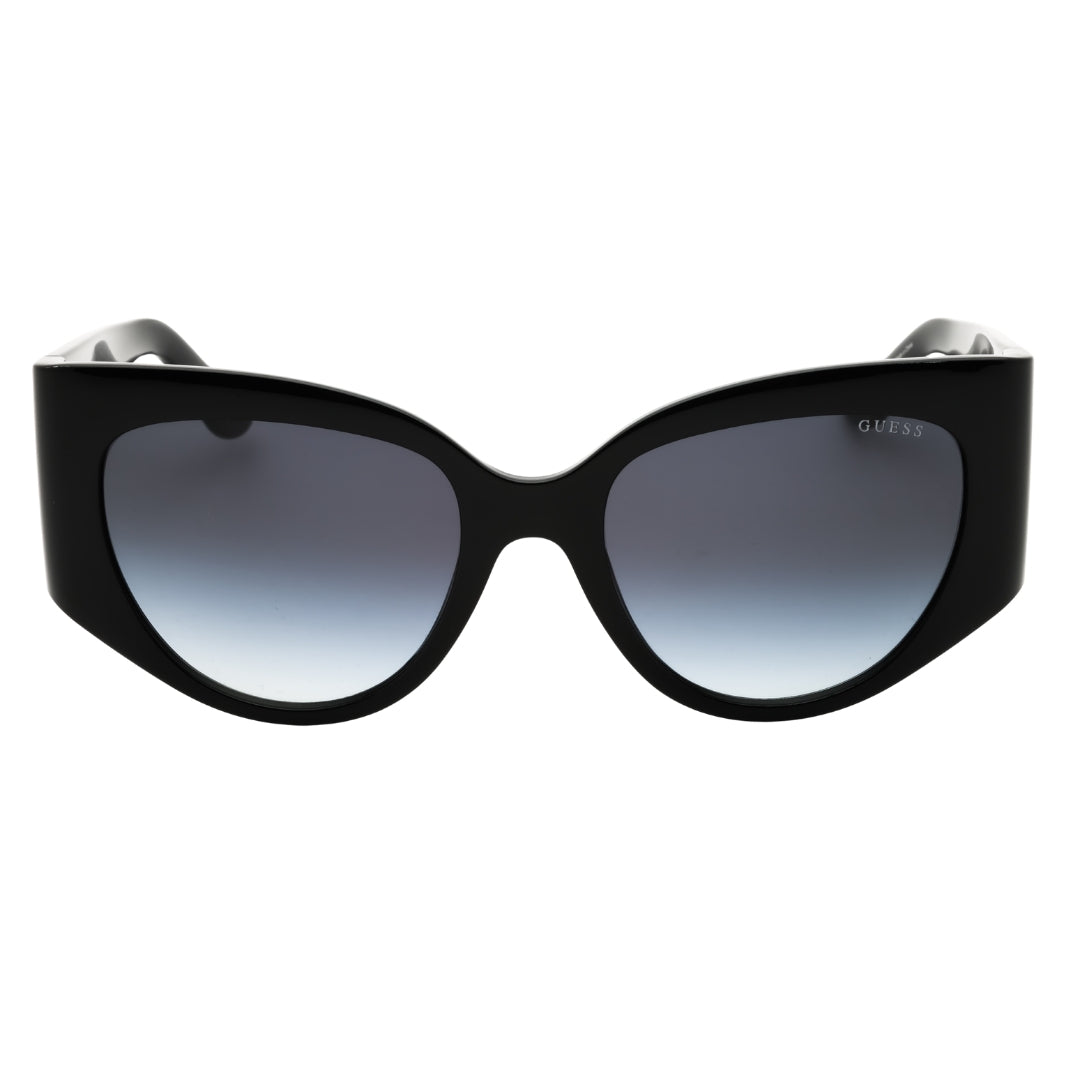 Guess GU00202 01B shiny black  / gradient smoke Sunglasses Female 54X19X135 One Size