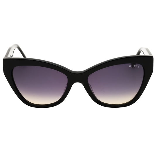 Guess GU00204 01B shiny black  / gradient smoke Sunglasses 55X17X140 One Size