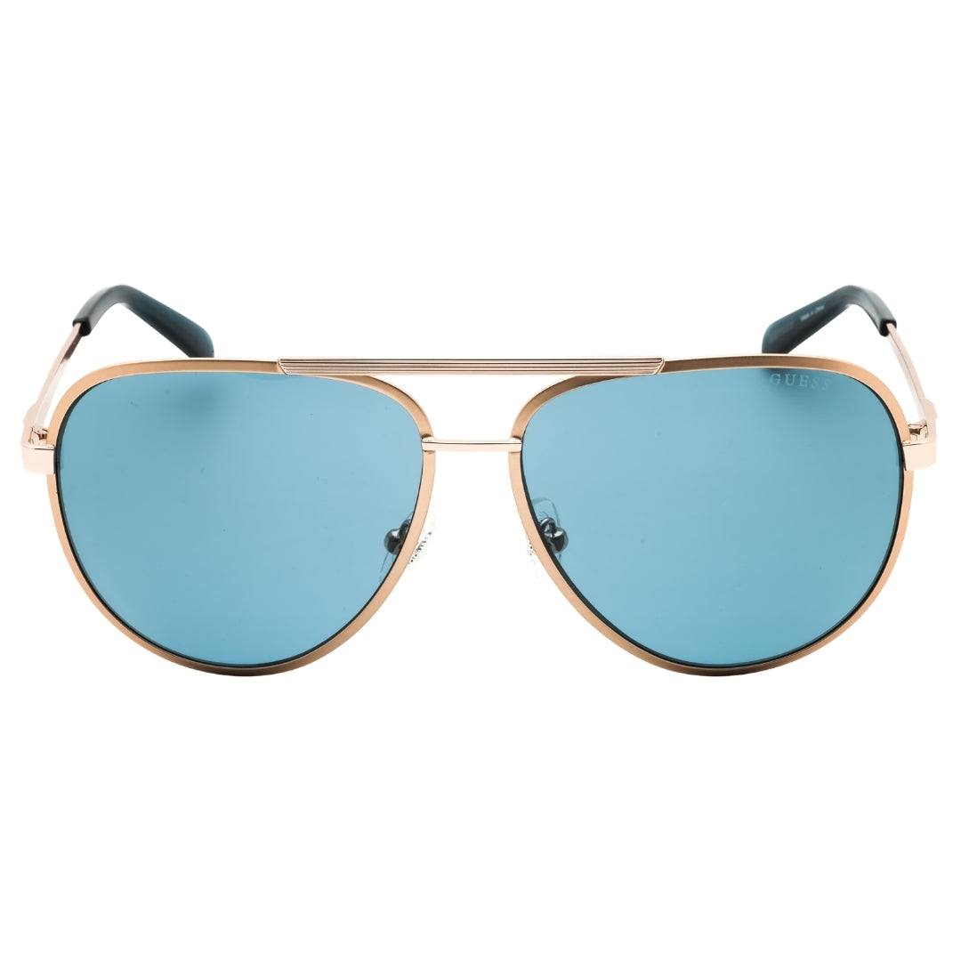 Guess GU00209 33V gold/other / blue Sunglasses Male 61X14X145 One Size