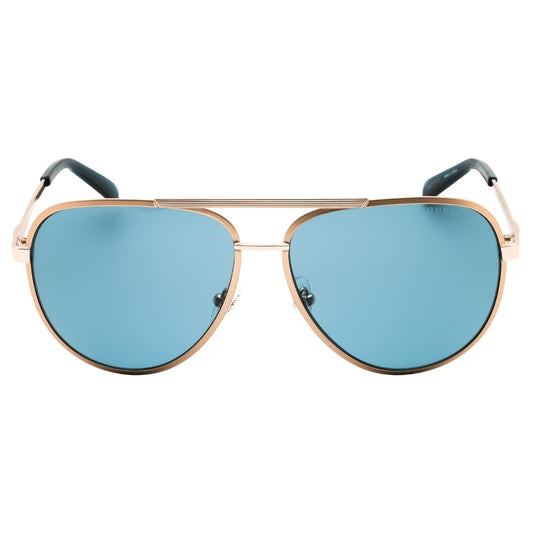 Guess GU00209 33V gold/other / blue Sunglasses Male 61X14X145 One Size