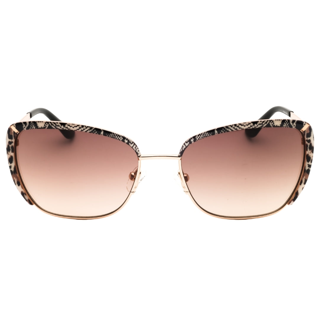 Guess Gu00218 28F Shiny Rose Gold / Gradient Brown Sunglasses Female 57X18X140 One Size