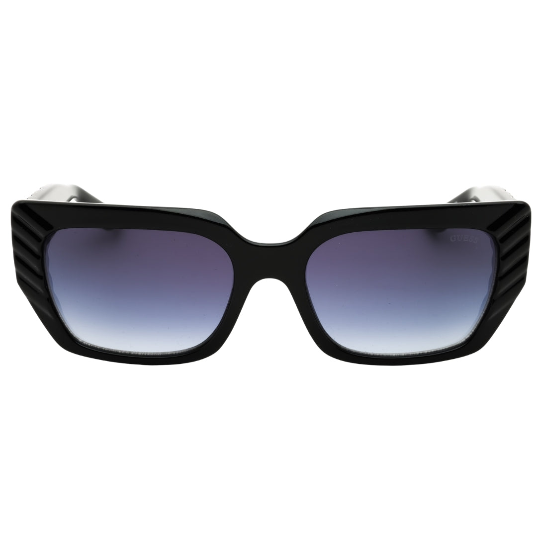 Guess Gu00254 01B Shiny Black  / Gradient Smoke Sunglasses Female 55X18X135 One Size